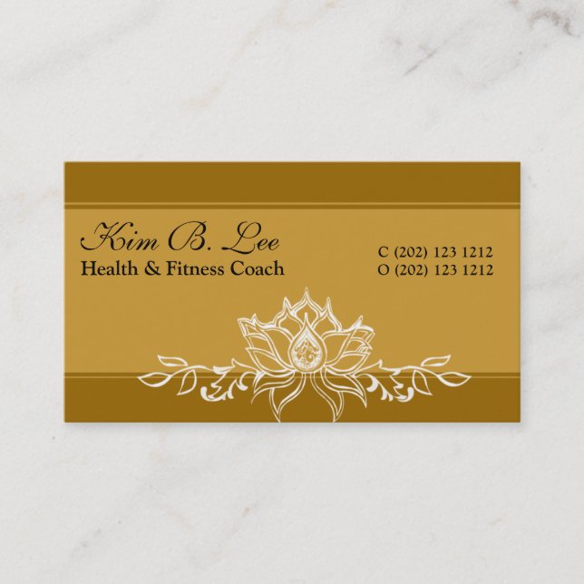 Promotional Lotus Garden Business Card (Front)