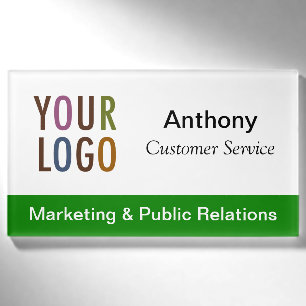Promotional Magnetic Name Tag with Company Logo