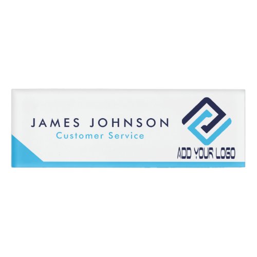 Promotional Magnetic Name Tag with Company Logo