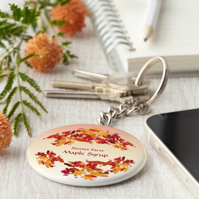 Promotional Maple Syrup Keychain