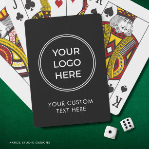 Promotional Marketing Custom Business Logo Poker Cards