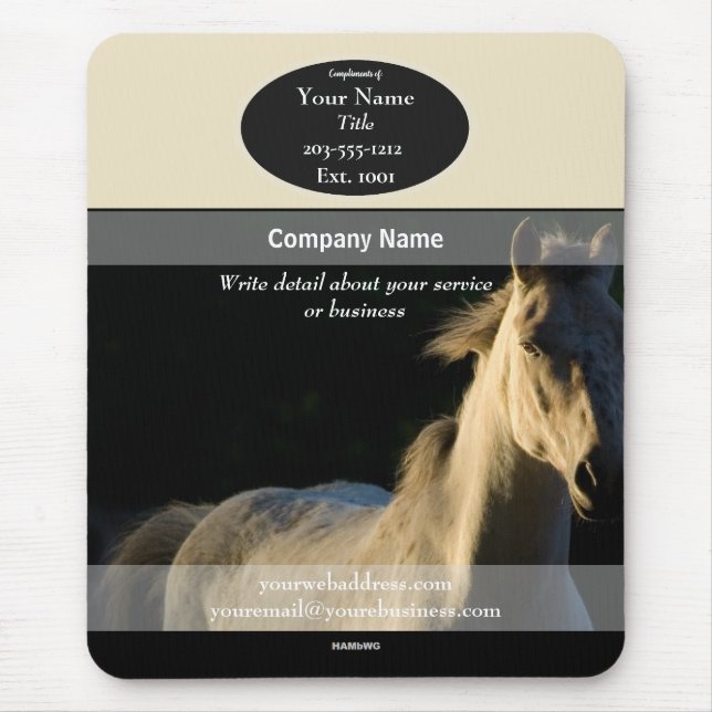 Promotional Mousepad Horse HAMbyWG Mouse Pad (Front)