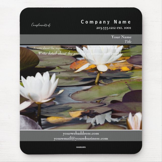 Promotional Mousepad Lily Pods Theme - HAMbyWG (Front)