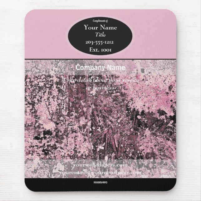 Promotional Mousepad Pink HAMbyWG Mouse Pad (Front)
