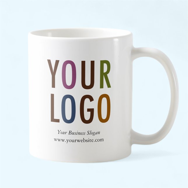 Promotional Mug with Company Logo 11 oz No Minimum (MISOOK White Mug with Logo)