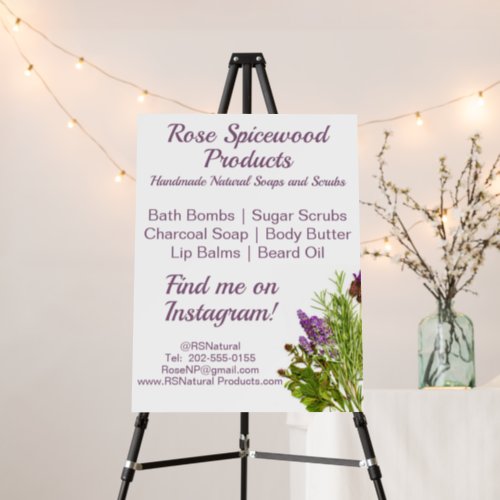 Promotional Natural Herb Business Foam Board