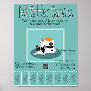 Promotional Poster Pet Sitter Service Design 2