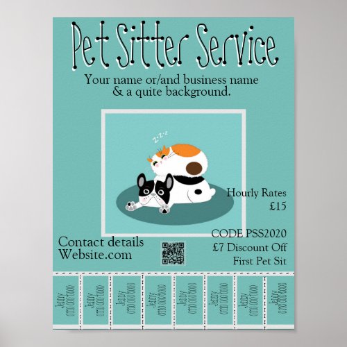 Promotional Poster Pet Sitter Service Design 2
