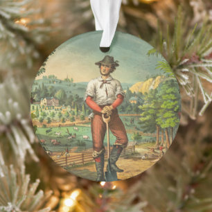 Promotional Print For Grange Members Ornament