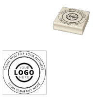 Promotional Professional Company Logo Thank You Rubber Stamp