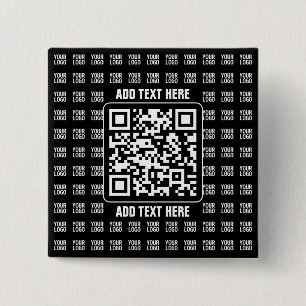 Promotional QR code (editable) plus Logo Pattern Button