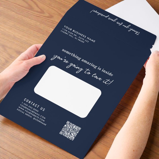 Promotional QR Code Large Blue Business Envelope Mailers (Promotional QR Code Large Blue Business Envelope Mailers)
