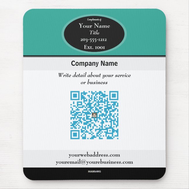 Promotional QR code Mouse Pad HAMByWG (Front)