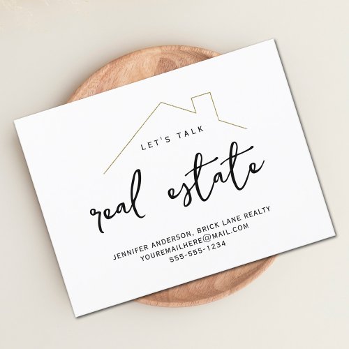 Promotional Real Estate Contact Info Postcard