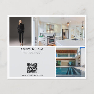 Promotional Real Estate Realtor Photos QR Code Flyer