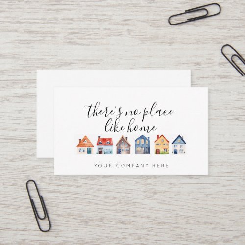 Promotional Real Estate Theres No Place Like Home Business Card