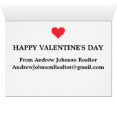 Promotional Realtor Valentine's Day Greeting Card (Inside Horizontal (Bottom))