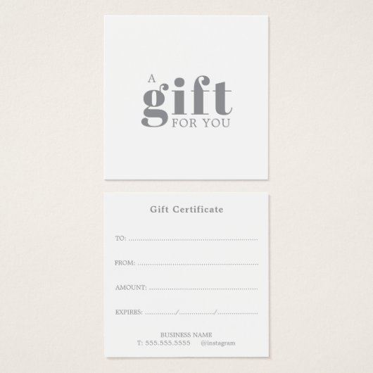 Promotional Salon Business Gift (Front & Back)