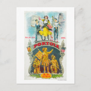 Promotional Scene of Portola Festival Postcard