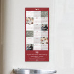 Promotional Service Business 2025 Calendar Magnet<br><div class="desc">This stylish Promotional Service Business 2025 Calendar Magnet is part of the Life Coach Red & White Branding Package collection. It is the perfect promotional item for your coaching business! The white and red design features a 2025 calendar on a alternating background and customizable placeholders for six coaching related images,...</div>