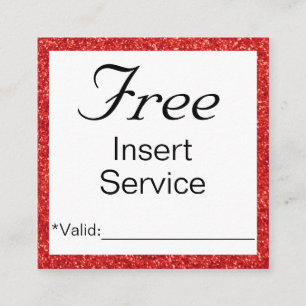 Promotional service or discount card