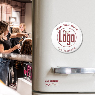 Promotional SMB Logo Company Name Phone Number Magnet