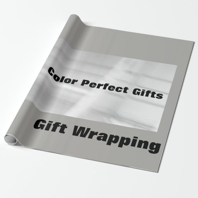 Promotional Snow Blanket Wrapping Paper (Unrolled)