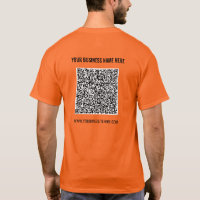 Promotional T-Shirt Your QR Code and Custom Text