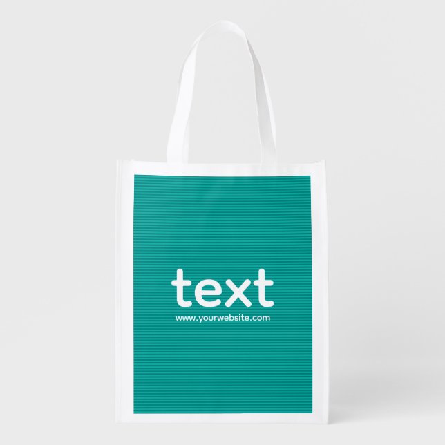 Promotional Template Business Double Sided Print Grocery Bag (Front)