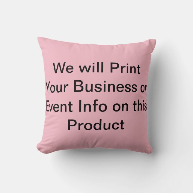 Promotional Throw Pillow (Front)