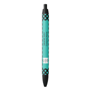 Promotional Turquoise Polka Dot Pattern Pen