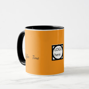 Promotional Two Color Coffee, Brown Mug