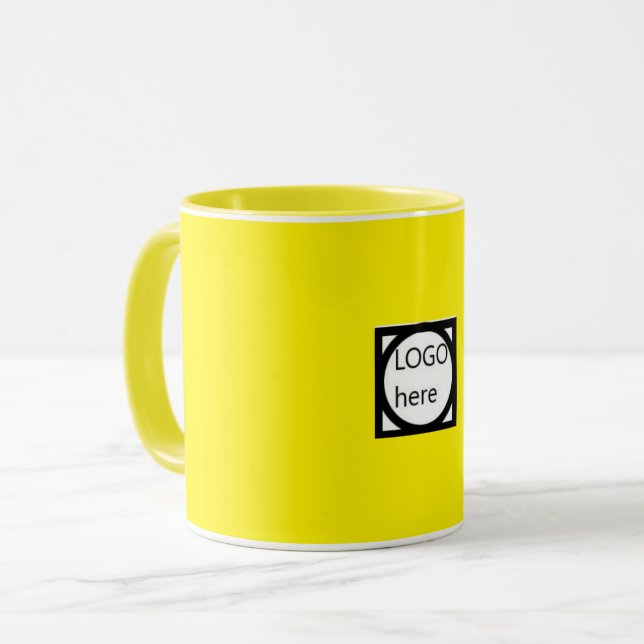 Promotional Two Color Coffee, Brown Mug (Front Left)