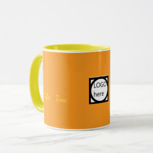 Promotional Two Color Coffee, Brown Mug
