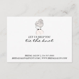 Promotional Wedding Hair Tie Scrunchie Holder Enclosure Card