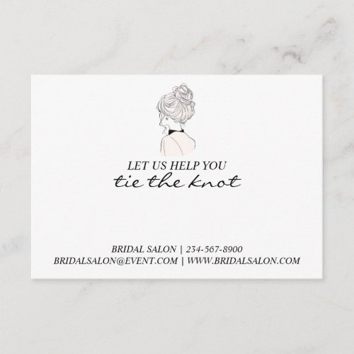 Promotional Wedding Hair Tie Scrunchie Holder  Enclosure Card