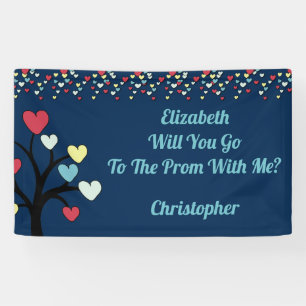 Promposal Ask To Prom Love Heart Banner