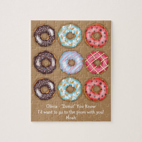 Promposal Donuts Prom Dance Jigsaw Puzzle