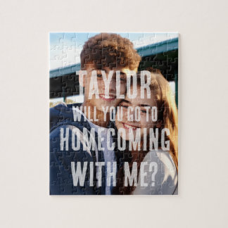 Promposal for Him or Her Homecoming Custom Photo Jigsaw Puzzle