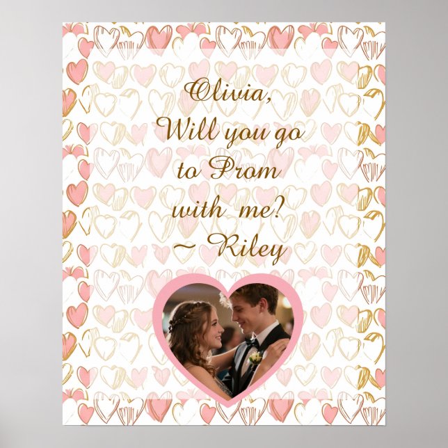 Promposal | Go to Prom with Me Question Photo Poster (Front)