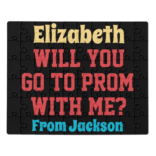 Promposal Idea _ Ask To Prom Jigsaw Puzzle