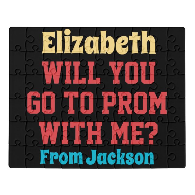 Promposal Idea - Ask To Prom Jigsaw Puzzle (Puzzle Horizontal)