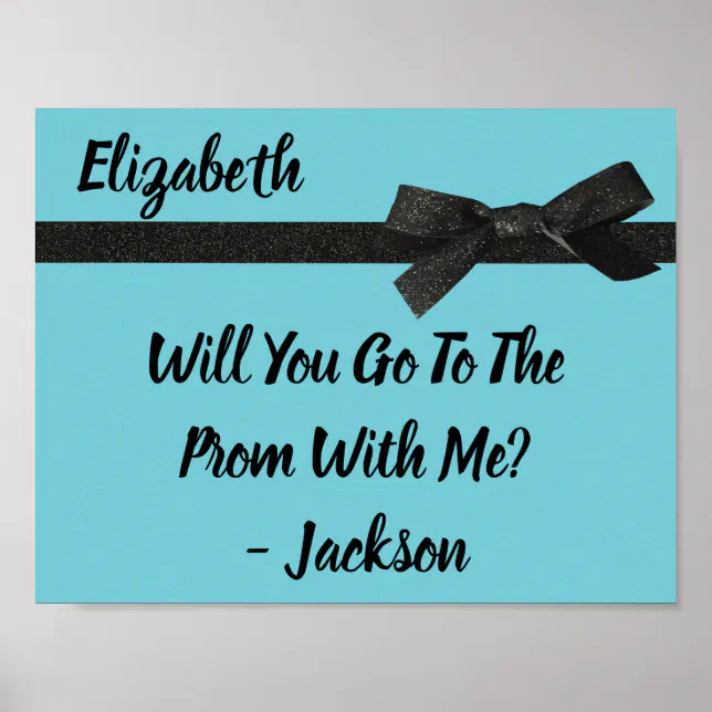 Promposal Idea Ask To School Prom Dance Poster Zazzle