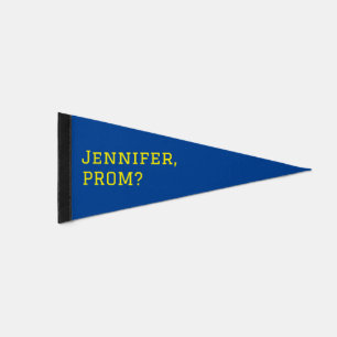 Promposal Prom Date Proposal Sport Theme Banner Pennant Flag