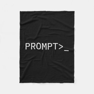 Prompt Coder Gift For Ai Prompt Engineer &amp; Hac Fleece Blanket