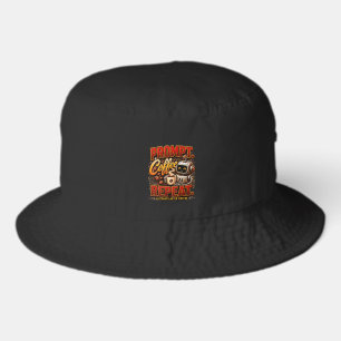 Prompt Coffee Repeat .Ai Start After Coffee Funny Bucket Hat