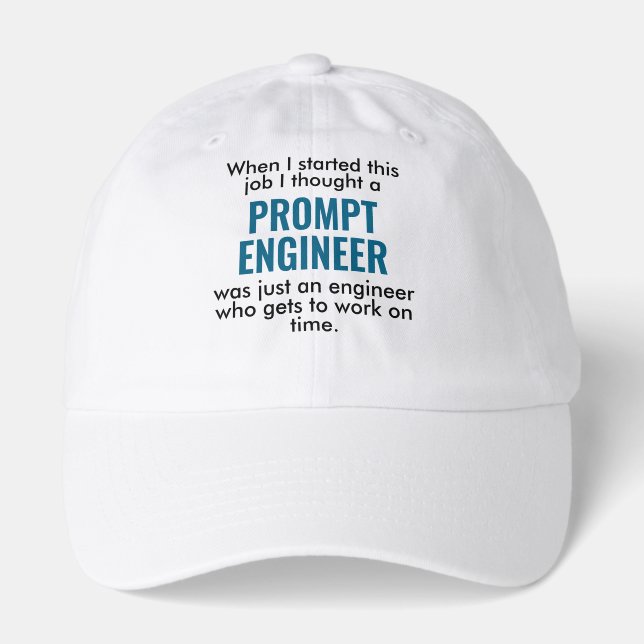 Prompt Engineer Shirt Hat (Front)