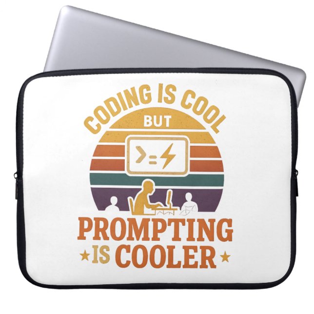 Prompting Cooler Sleeve | Tech Humor (Front)
