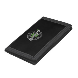Prone To Shenanigans & Malarkey Fun Clovers St Pat Tri-fold Wallet