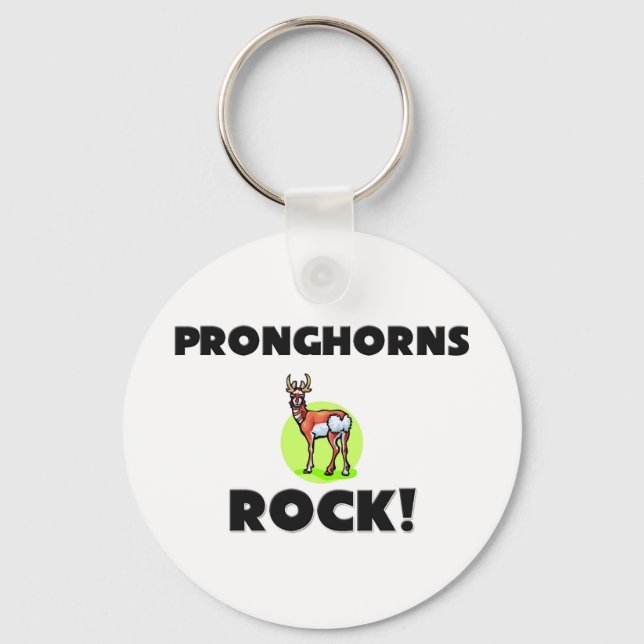 Pronghorns Rock Keychain (Front)